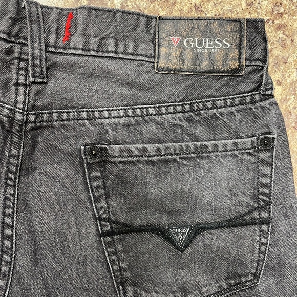 Vintage black GUESS slim straight del mar fit size 31 CA - Picture 2 of 6
